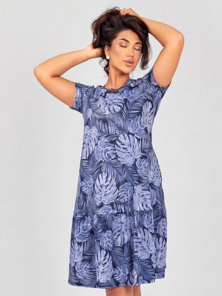 Платье женское кулирка "АГНИЯ" ДЖИНСА